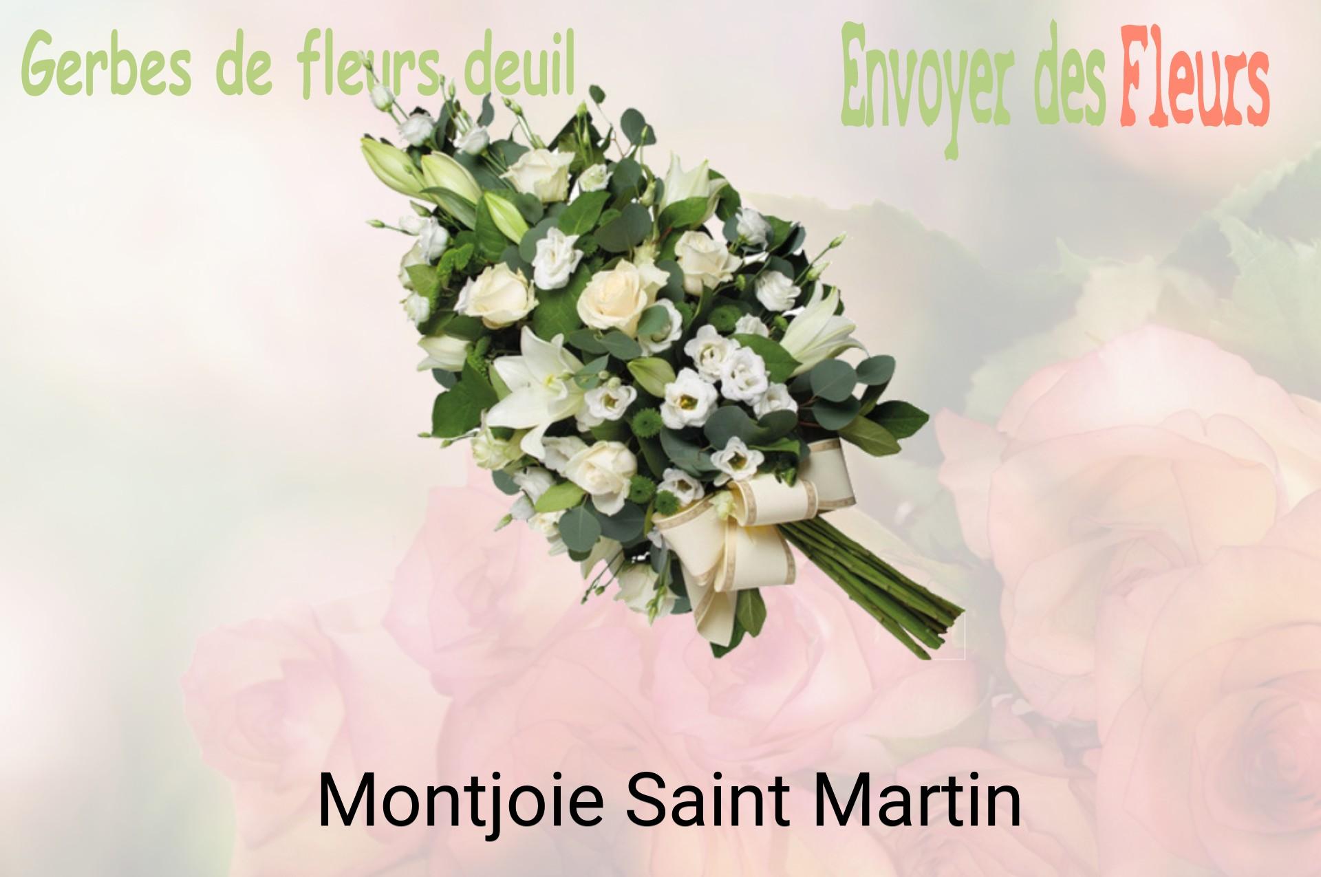 Gerbe de fleurs de deuil livrée à Montjoie-Saint-Martin